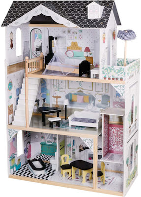 Ecotoys Wooden Dollhouse