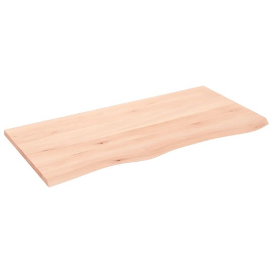 vidaXL Countertop without Sink L100xW50xH2cm Raw solid wood