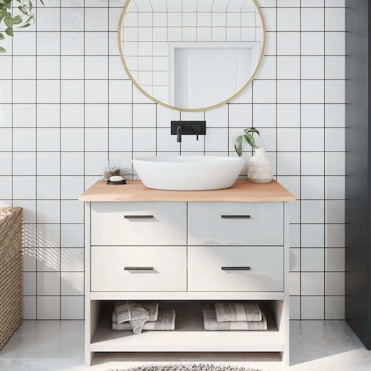 vidaXL Countertop without Sink L100xW60xH2cm Brown