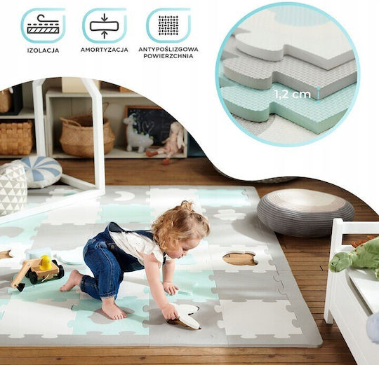 Kinderkraft Puzzle De Podea Pentru Copii Luno Mint 30 Piese