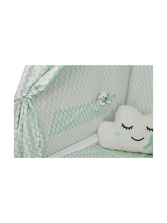 Bebe Stars Crib Decorative Pillows Elephant Green 3pcs