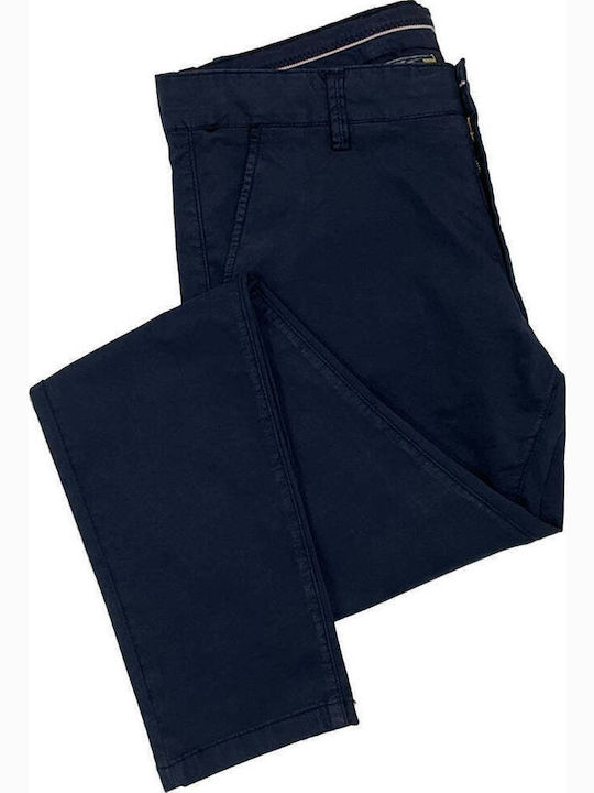 Pantaloni Chino Elastic Albastru