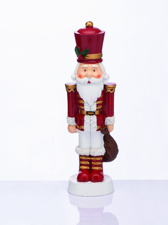 Aca Soldat Nutcracker de Crăciun Roșu Înălțime 35cm.