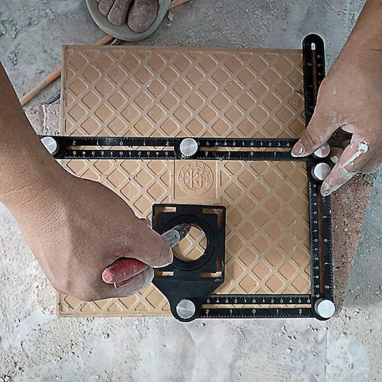 FTL6 Plastic Folding Ruler Angled