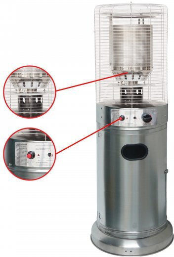Morris Σόμπα Υγραερίου Φάρος με Απόδοση 11kW & Κατανάλωση 873gr/h 37x37x136cm