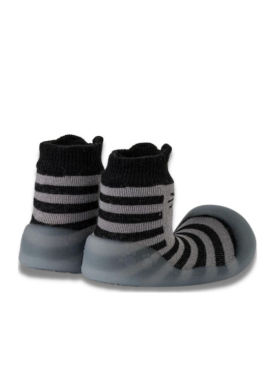 BigToes Παιδικές Καλτσοπαντόφλες Γκρι