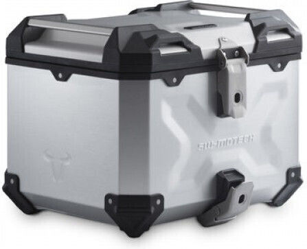 SW-Motech Motorcycle Top Case Aluminum 38L Silver