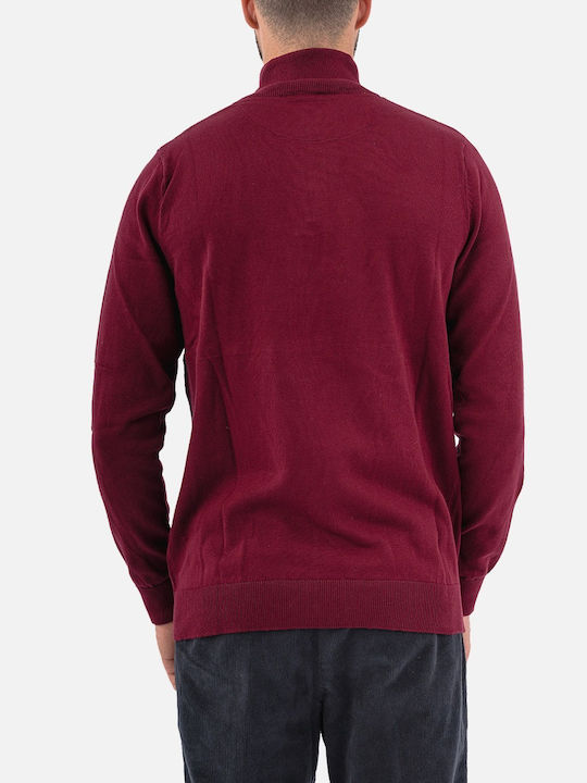Pulover cu mânecă lungă Burgundy