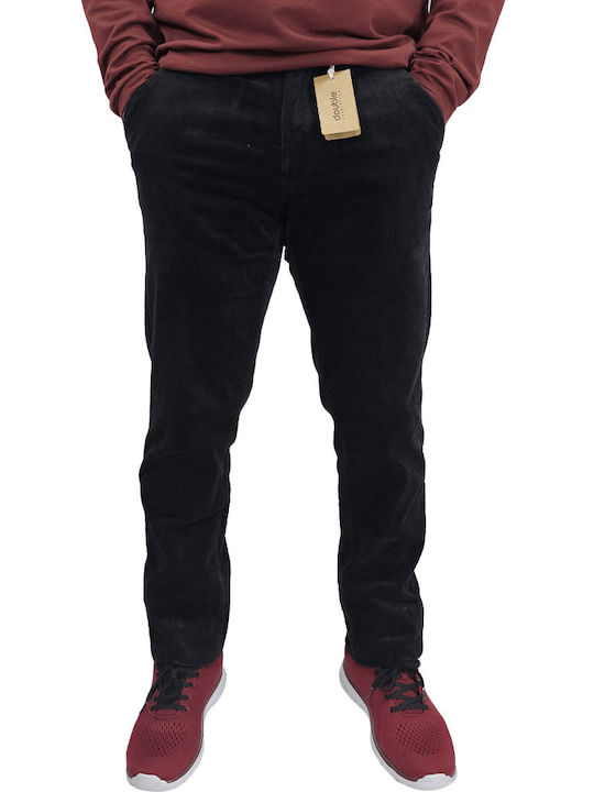 Double Herrenhose Chino Schwarz