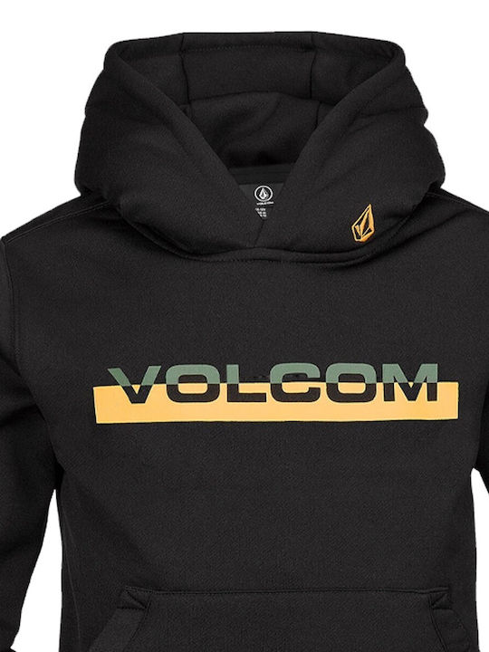 Volcom Kids Fleece Sweatshirt with Pocket Black