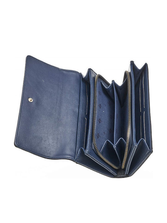 Groß Damen Geldbörse Klassisch Marineblau