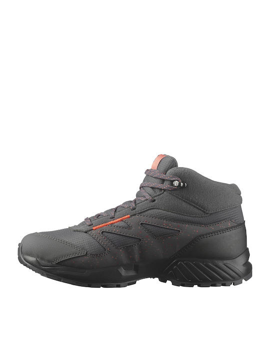 Kids Hiking Boots Waterproof Gray