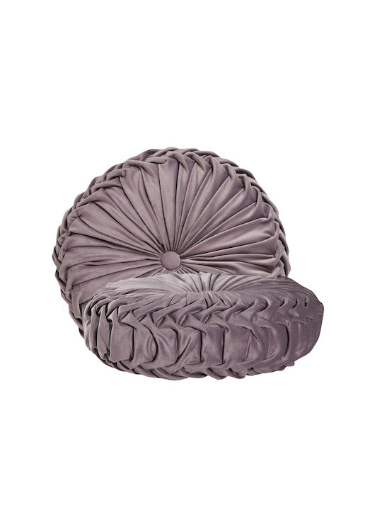 Das Home Sofa-Kissen 0246 aus Samt Flieder 40x40cm