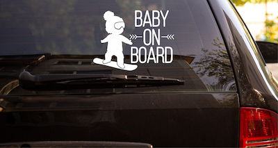 UrbanStickers Baby on Board Car Sign Sticker