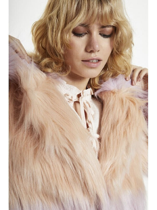 Women's Long Fur Lilac