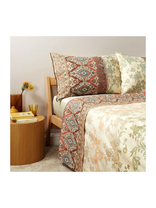 Bassetti Granfoulard Agrigento Σετ Σεντόνια Υπέρδιπλα 250x280εκ. Μπεζ (4τμχ)