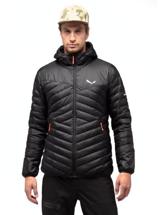 Salewa Herren Winter Jacke Lässig Wasserdicht und winddicht Schwarz