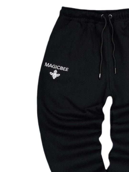 Magic Bee Men's Sweatpants with Rubber Black