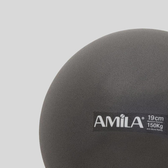 AMILA Mini Ball Pilates 19cm 0.1kg in Black Color