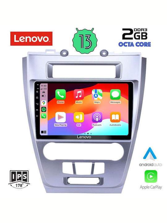 Lenovo Ηχοσύστημα Αυτοκινήτου για Ford Fusion 2012-2017 (Bluetooth/USB/WiFi/GPS/Apple-Carplay/Android-Auto) με Οθόνη Αφής 10"