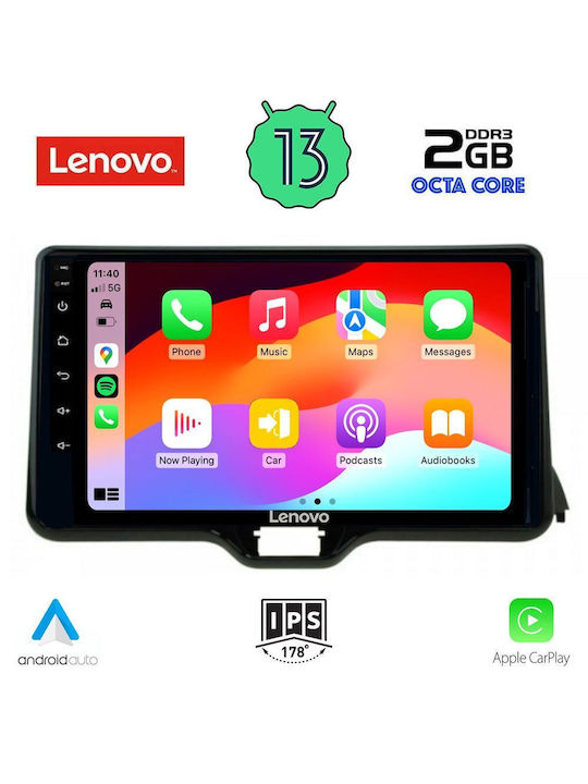 Lenovo Car-Audiosystem für Toyota Yaris 2020> (Bluetooth/USB/WiFi/GPS/Apple-Carplay/Android-Auto) mit Touchscreen 10"
