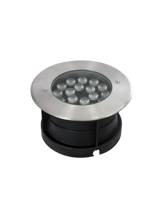 GloboStar Undergroundsina Спот Външна Стояща Лампа LED 18W RGBW IP68 Сива