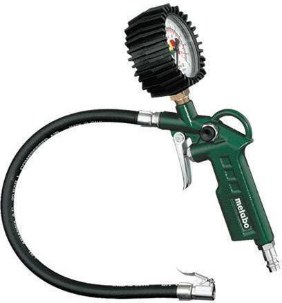 Metabo RF 60 Air Pressure Gauge with Tyre Inflator Pistol 12bar 602233000