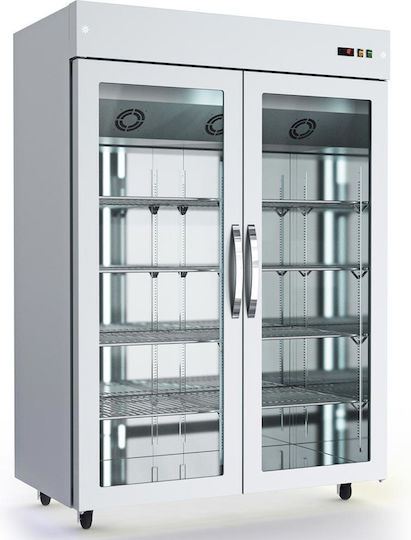 Dominox Congelator Comercial Cameră Afișare Congelare 1180lt & 590W cu 2 Uși L132 x A80 x Î208cm
