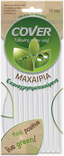 Cover Biodegradable Disposable Knife 10pcs