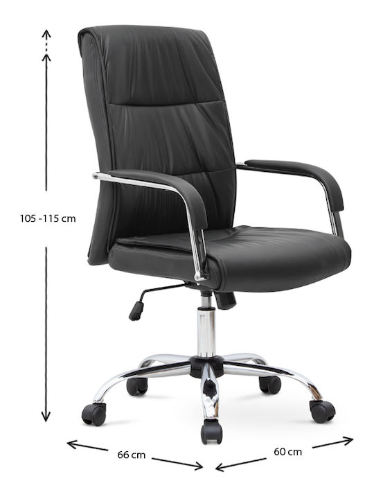 Megapap Matteo Executive Office Chair With Recline Black