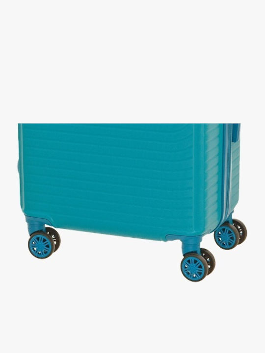 Bartuggi Medium Hard Petrol Travel Suitcase with 4 Wheels Height 67cm