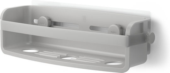 Umbra Wall Mounted Bathroom Shelf Metallic 33x12x9cm Gray
