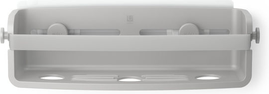 Umbra Wall Mounted Bathroom Shelf Metallic 33x12x9cm Gray