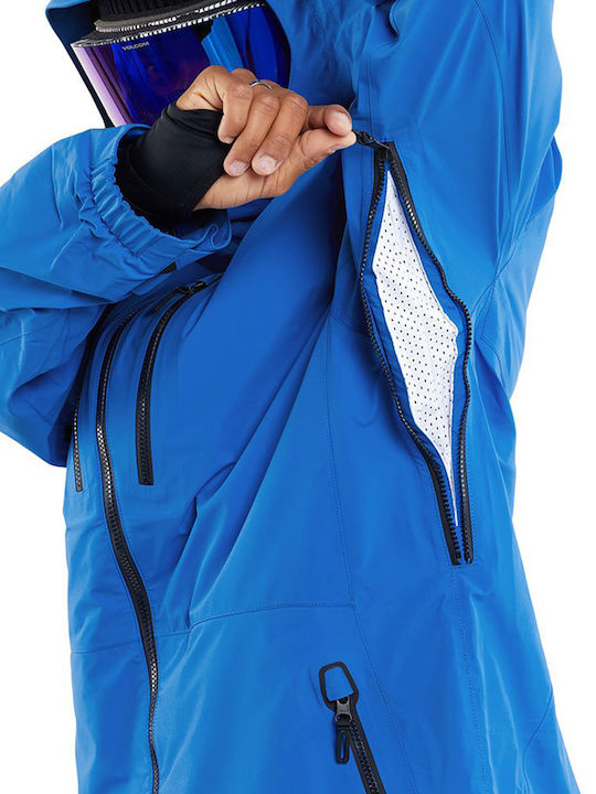 Volcom G0452401-EBL Ανδρικό Μπουφάν Gore-Tex για Σκι & Snowboard Μπλε