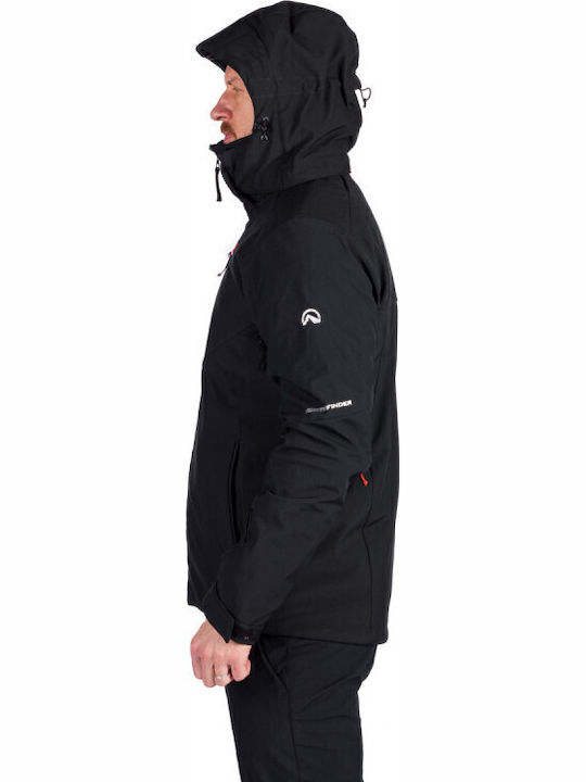 Northfinder BU-5147SNW-269 Ανδρικό Μπουφάν Soft Shell για Σκι & Snowboard Μαύρο