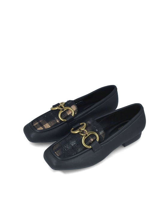 Menbur Women's Moccasins in Black Color