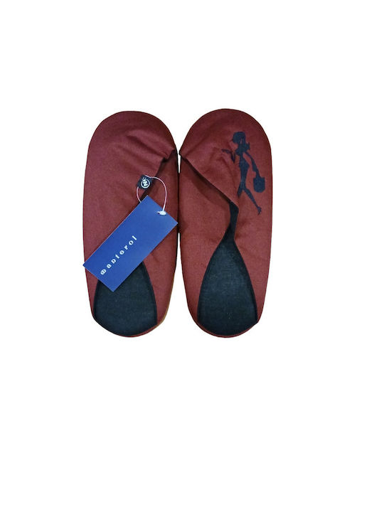 Manterol Casa Women's Slippers Burgundy