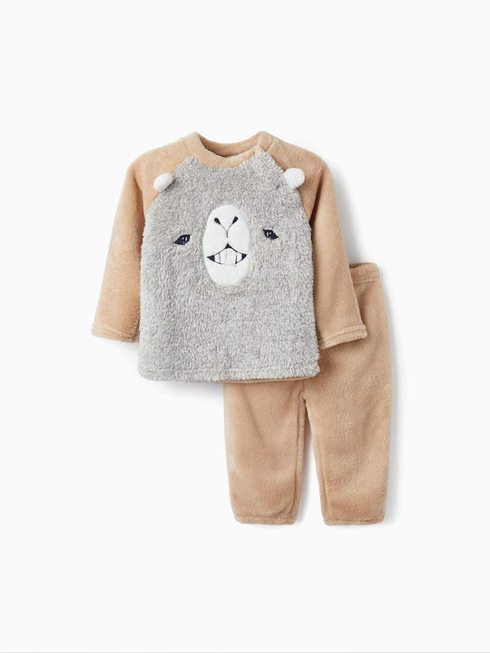 Zippy Παιδική Πιτζάμα Χειμωνιάτικη Fleece Πολύχρωμη Zippy Παιδική Πιτζάμα Χειμωνιάτικη Fleece Πολύχρωμη