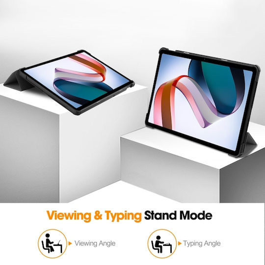 Цвят Сив Трислоен Калъф с Флип Капак (Redmi Pad SE)