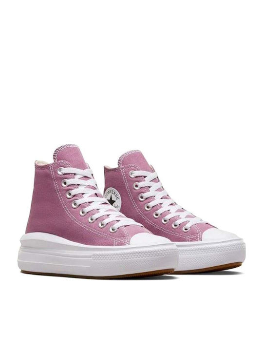 Chuck Taylor All Star Move Flatforms Boots Dreamy Dahlia / White / Black