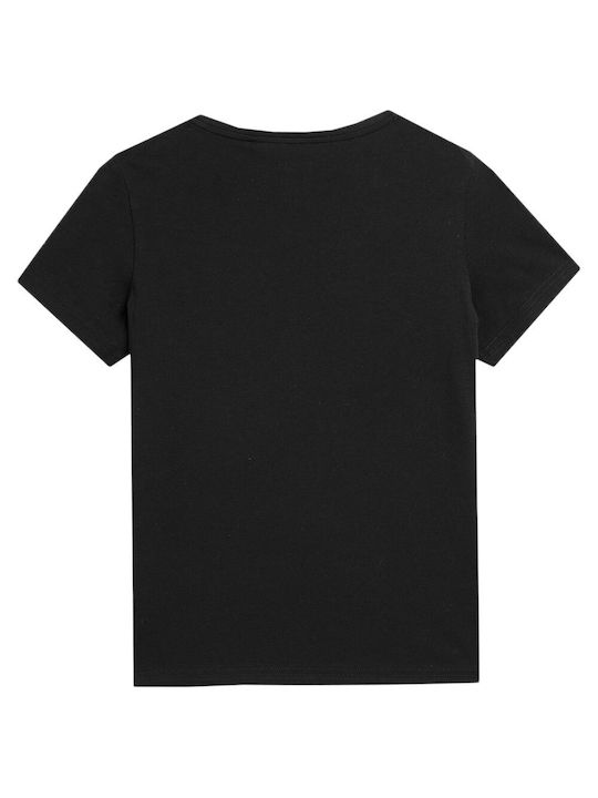 4F Γυναικείο T-shirt Μαύρο