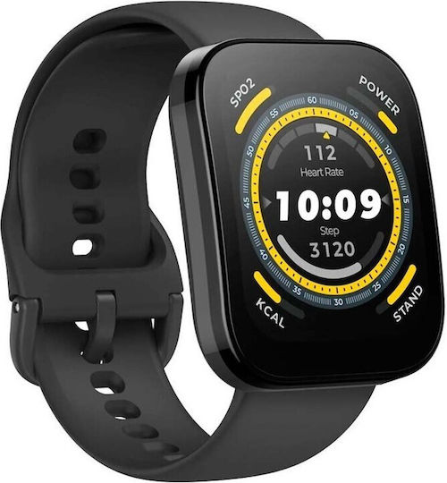 Amazfit Bip 5 46mm Smartwatch with Heart Rate Monitor (Soft Black)