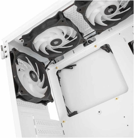 Kolink Observatory HF Glass ARGB Gaming Midi Tower Κουτί Υπολογιστή με Πλαϊνό Παράθυρο Λευκό
