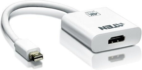 Aten VC981 Convertor mini DisplayPort masculin în HDMI feminin Alb 1buc
