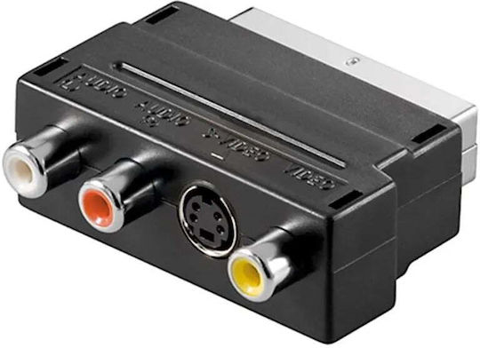 Muzik Μετατροπέας Scart male σε RCA / S-Video female 5τμχ 30678
