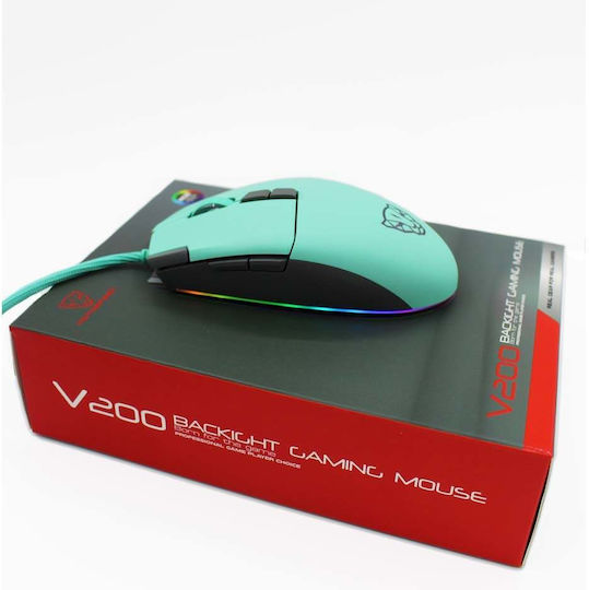 Motospeed V200 Laser Gaming Ποντίκι 5000 DPI Πράσινο