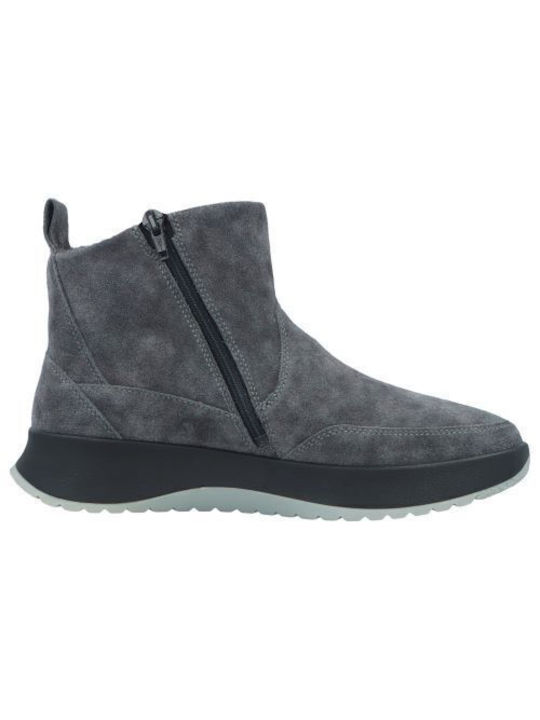 Berkemann Leder Damen Knöchelstiefel Gray