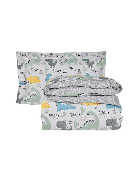 Das Home 4868 Set Kids Duvet Cover Single with Pillowcase Gray 160x240cm
