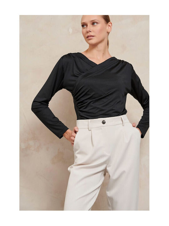 Women's Fabric Trousers Beige