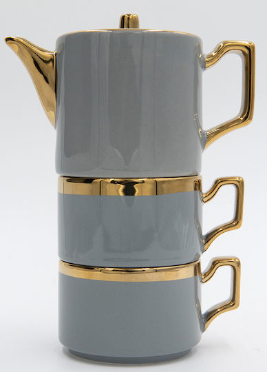 Etoile Ceramic Tea Set with Filter 3 Pieces